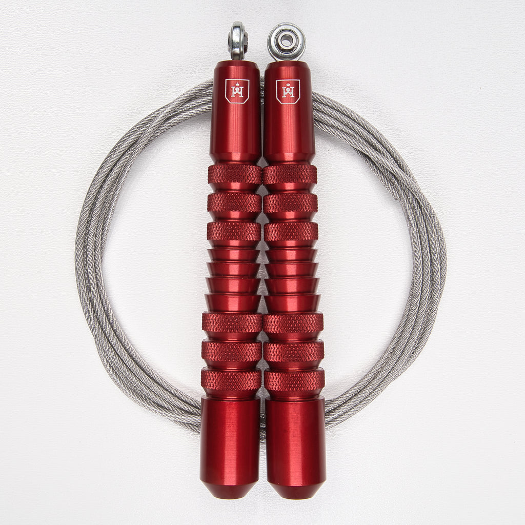 Corde a Sauter Crossfit - 3 Câbles, Poignées Aluminium, Double